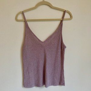 Project Social T Light Purple Knit Tank, Size Small, Excellent Condition!